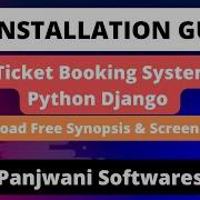 Installation Guide Movie Ticket Booking System Project Using Python Django