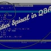 Drawing Golden Spiral In QBASIC