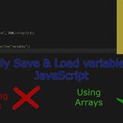 Save Load All Variables To Local Storage EASY JavaScript HTML