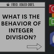 What Is The Behavior Of Integer Division C Language FAQs