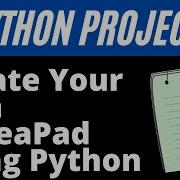Create Your Own Notepad Using Python PULKIT PY