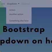 Create Bootstrap Navbar Drop Down Menu On Mouse Hover Using CSS