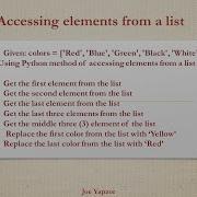 How To Access List Elements In Python 3 For Beginners And Replace Python Beginners Exercises