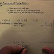 14 Set Operation Finite Math