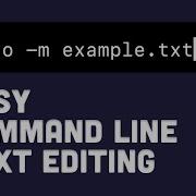 Simple Command Line Text Editing With Nano
