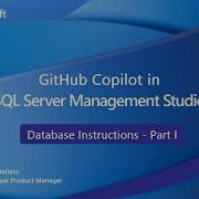 GitHub Copilot в SSMS Инструкции для базы данных часть I