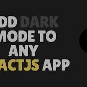 How To Add Dark Mode In ReactJS With System Theme Detection