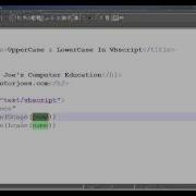 Uppercase And Lowercase In Vbscript Tamil