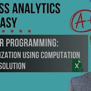 Linear Programming In Excel Step By Step Guide Maximization