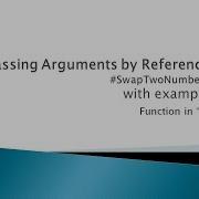 68 Passing Arguments By Reference Swap Function In C