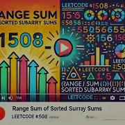 LeetCode 1508 Range Sum Of Sorted Subarray Sums