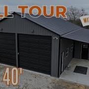 30x40 Metal Workshop With Lean To Porch Tour Texas Custom Metal Buildings WolfSteel Buildings