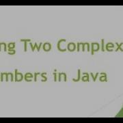 Add Two Complex Numbers In Java