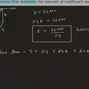 Optimization In Multivariable Application Of Partial Derivatives
