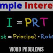 Simple Interest Formula I PRT Solve Word Problems Examples Eat Pi