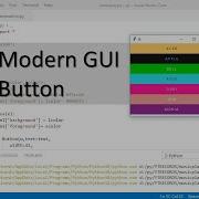 Modern GUI Buttons With Python