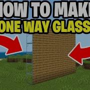 How To Make One Way Glass In Minecraft Bedrock Android IOS Windows