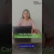 Exception Handling Part 1 Method Overriding In Java