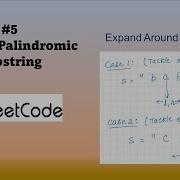 Longest Palindromic Substring Dynamic Programming Python LeetCode 5