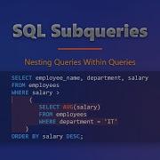 SQL Subqueries Master Nested Queries For Powerful Data Retrieval