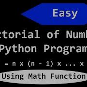 Factorial In Python Using Math Module