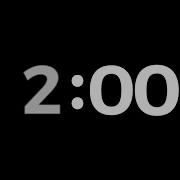 120 Second 2 Minute Countdown Timer No Sound Dark Background