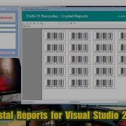 Testing Crystal Reports For Visual Studio 2019 On Windows 10 VB NET EAN 13 Barcode Generator