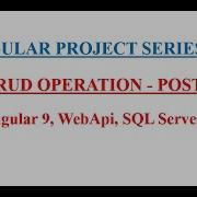 CRUD OPERATION POST Angular Project Series 7