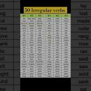 Let S Learn 50 Irregular Verbs