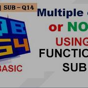 Multiple Of 5 Or Not Divisible Or Not Q14 FUNCTION SUB Makeeasy