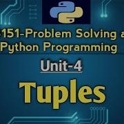 Tuples In Problem Solving And Python Programming Tamil GE3151 Python PSPP