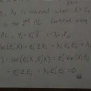 Principal Components Part 2 Derivation