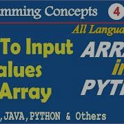 How To Input Values In Array In Python Append In Python