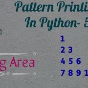 Python Programs To Print Floyd S Triangle Printing Numbers In Right Triangle Shape Coding Area