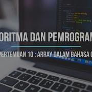 Array Satu Dimensi