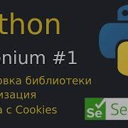 Python Selenium 1 Установка Selenium Авторизация Cookies