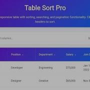 Comprehensive Table Sorting Application With Multi Column Sort Search Responsive Design
