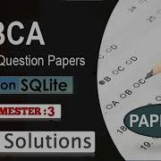 Python With SQLite Vnsgu Old Paper 4 Solution With Live Practical Practical Bca Coding Sem3