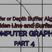 Z Buffer Or Depth Buffer Algorithm Computer Graphics