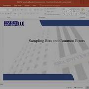 Unit 7 6 Sampling Bias And Sampling Error