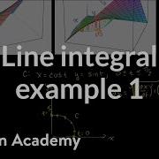 Line Integral Example 1 Line Integrals And Green S Theorem Multivariable Calculus Khan Academy