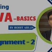 Mastering Java Basics Assignment 2