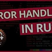 Error Handling In Rust