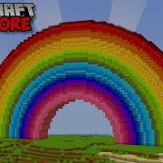 I Built The WORLDS BIGGEST RAINBOW In Minecraft Hardcore 97