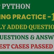 Coding Practice 15A Python CCBP 4 0 Newly Added Questions
