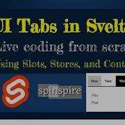 Svelte Tab Component From Scratch Using Slots Stores And Context