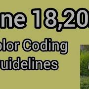 June 18 2026 Color Coding Guidelines