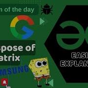 Transpose Of Matrix POTD GFG Problem Of The Day C Java Python