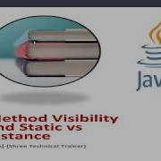 Java Method Visibility Static Vs Instance