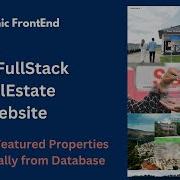 PHP Fullstack Website Displaying Featured Properties Dynamically From Database